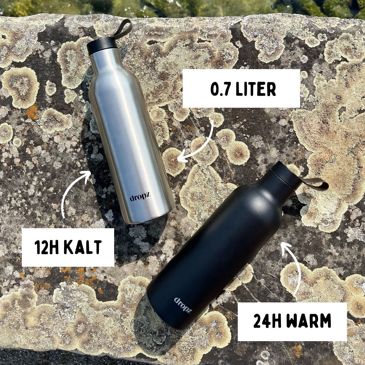 dropz Bottle black - 0.7L