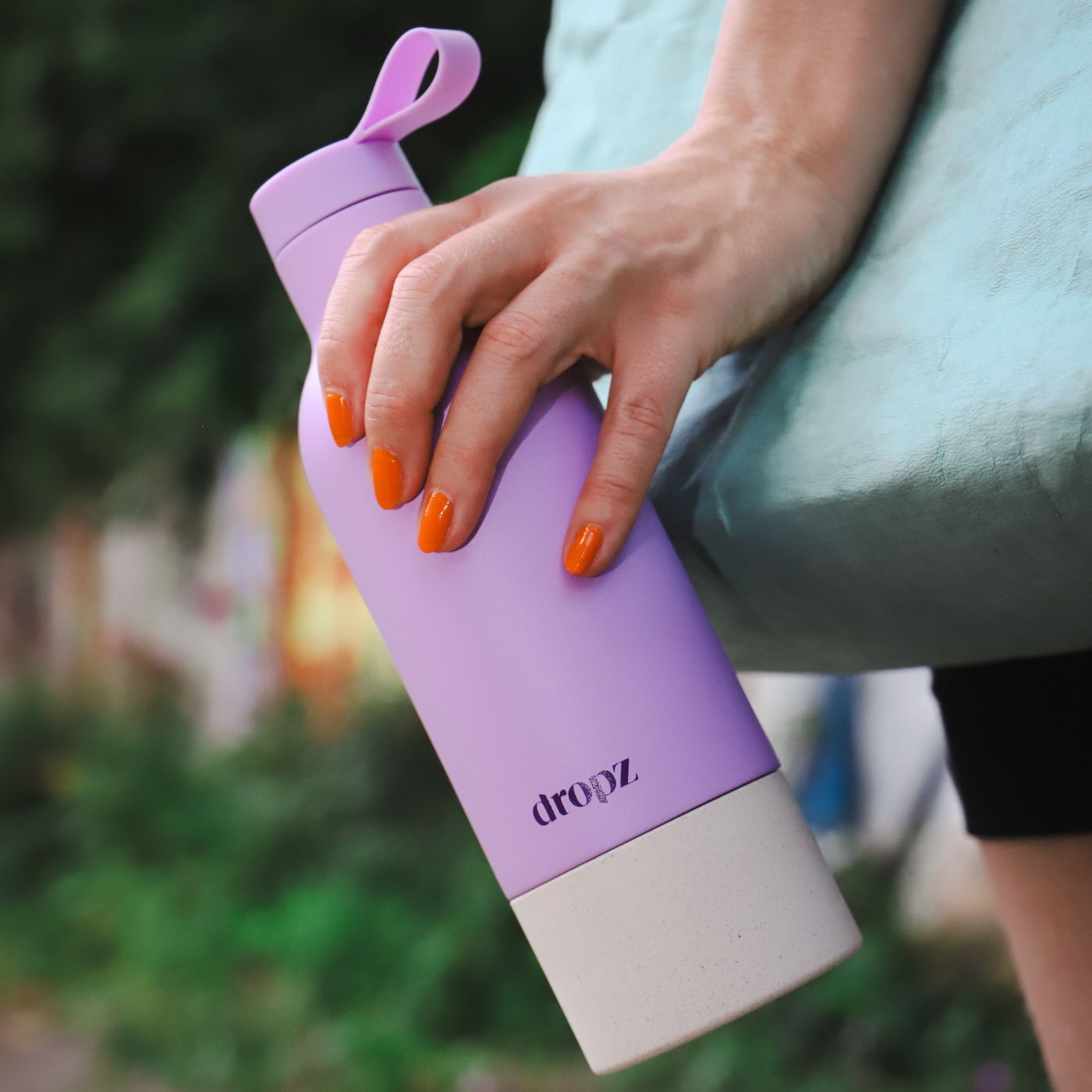 dropz Bottle lavender - 0.5L with storage compartment